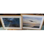 Robert Taylor limited edition WWII aircraft print with many signatures