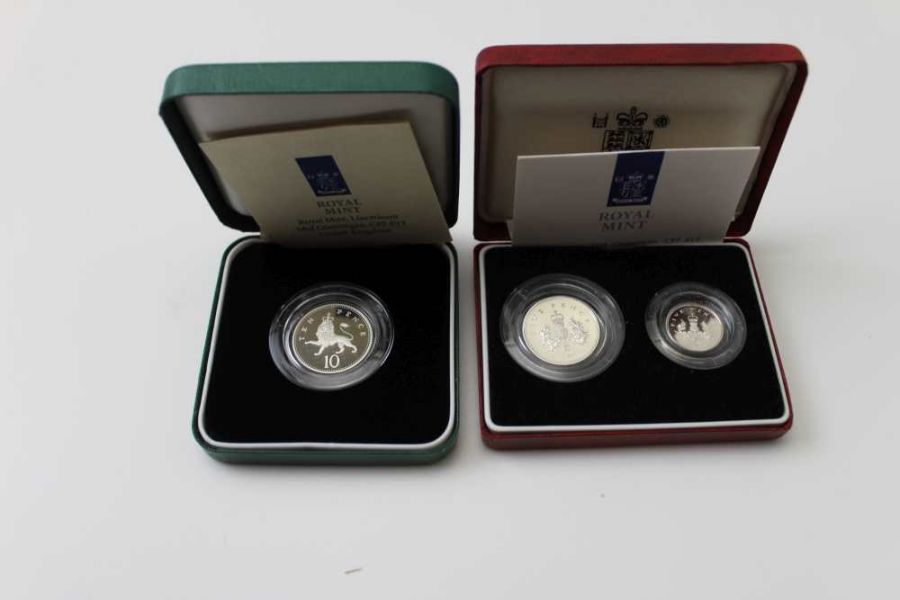 A collection of silver proof coins in original boxes - Image 2 of 2