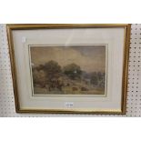 Thomas Baker of Leamington Spa, watercolour painting of Chesford Bridge, signed, inscribed & dated 1