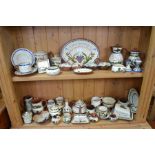 A large selection of Torquay Pottery Motto ware