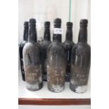 Six bottles of Croft 1960 port