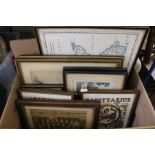 Box of decorative prints