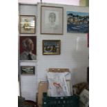 A selection of artworks in a variety of medium