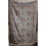 A vintage tapestry floral throw