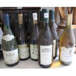 A selection of mixed vintage white wines, 10 bottles