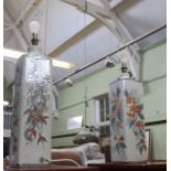 A large pair of "Colin Kellam" studio pottery lamps