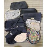 A selection of Ladies clutch bags, various