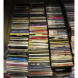 A box containing a large selection of CDs from the Felix Dennis estate