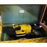 A hydraulic cable cutter in metal case - sold as seen