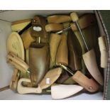 A box of wooden shoe trees