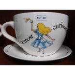 Paul Cardew - Alice in Wonderland giant cup and saucer in box