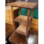 An aesthetic period wooden occasional table with double undertier
