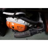A Stihl petrol leaf blowing backpack - sold as seen