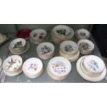 A collection of Worcester pin dishes
