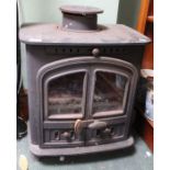 A cast iron log burner