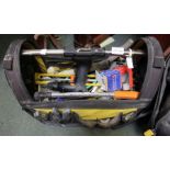 A Stanley tool case with contents