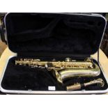 An Elkhart series II saxophone