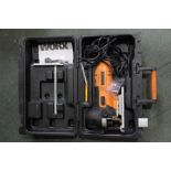 Worx electric jigsaw in carry case