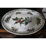 A Portmeirion "The Holly and the Ivy" pattern, oval oven to table meat dish