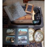 Mixed selection useful and collectable domestic items to include post cards