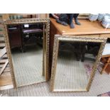 Two gilt framed mirrors