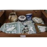 A Box of assorted Wedgwood plaques etc