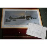 Philip E West signed limited edition 'Winter of '41' with certificate