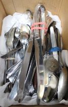 Selection of table cutlery, various