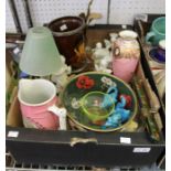 A Tray of Collectors and Domestic items china, metal ware etc