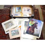 A good selection of mainly horse racing prints