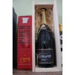 Lanson Champagne 1 Magnum (in wooden box), Piper Heidsieck Champagne, 1 bottle (boxed)