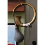 Vintage brass car horn