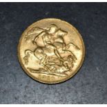 22ct Edward VII gold sovereign 1910