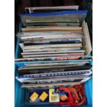 A crate of assorted motoring magazines and other related literature