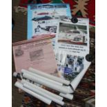 A box containing 15 assorted motoring and motor sport posters