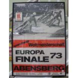 Original Speedway poster - Europa Final 19th August 1973