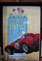 Dennis Simon - Grand Bahama Vintage Grand Prix January 8-15th 1989 advertising poster signed
