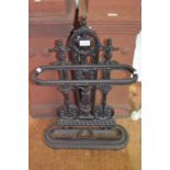 A cast iron stick stand