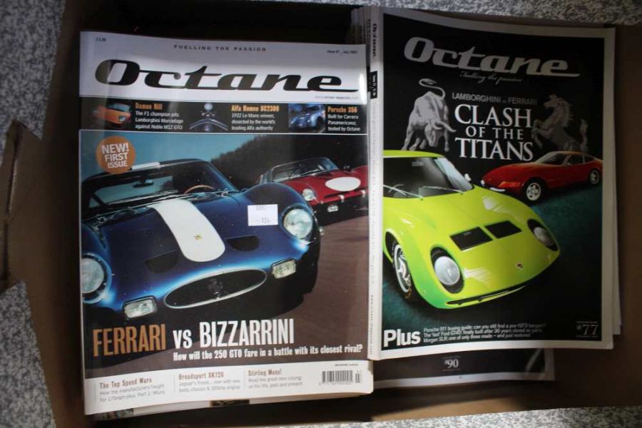 A quantity of OCTANE motoring magazines from the early 2000s