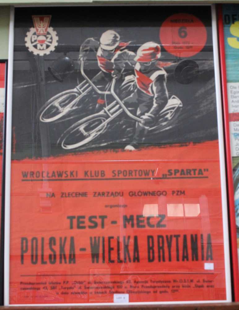 Original Speedway Poster - Test Match Poland v Great Britain Wroclawski Club 6th May 1973 - Image 2 of 2