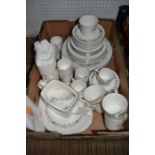 A box of Royal Doulton "Pastorale" tea and coffee set