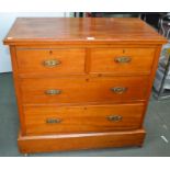 Edwardian mahogany chest of four drawers