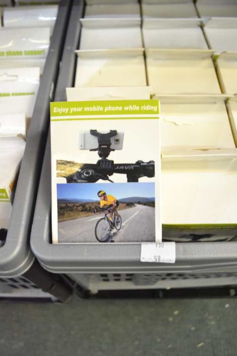 Two crates containing mobile phone stands for bikes, new and boxed - Image 2 of 2