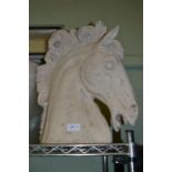 Modern moulded classical horse head 45cm high