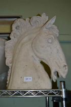 Modern moulded classical horse head 45cm high