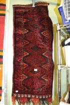A red ground small Nomadic mat