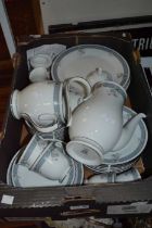 A box of Noritake Alhambra coffee, tea and dinner service