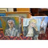 A series of framed and unframed portraiture