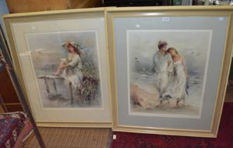 W H Haenraets - two limited edition signed prints, glazed and framed