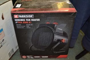 Boxed Parkside ceramic fan heater